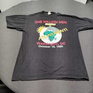 Vintage Million Man March 1995 T-Shirt XL Atonement Washington DC Evans